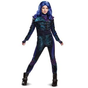 Disguise Disney Mal Descendants 3 Girls' Costume Purple Size Large (10-12) As Is